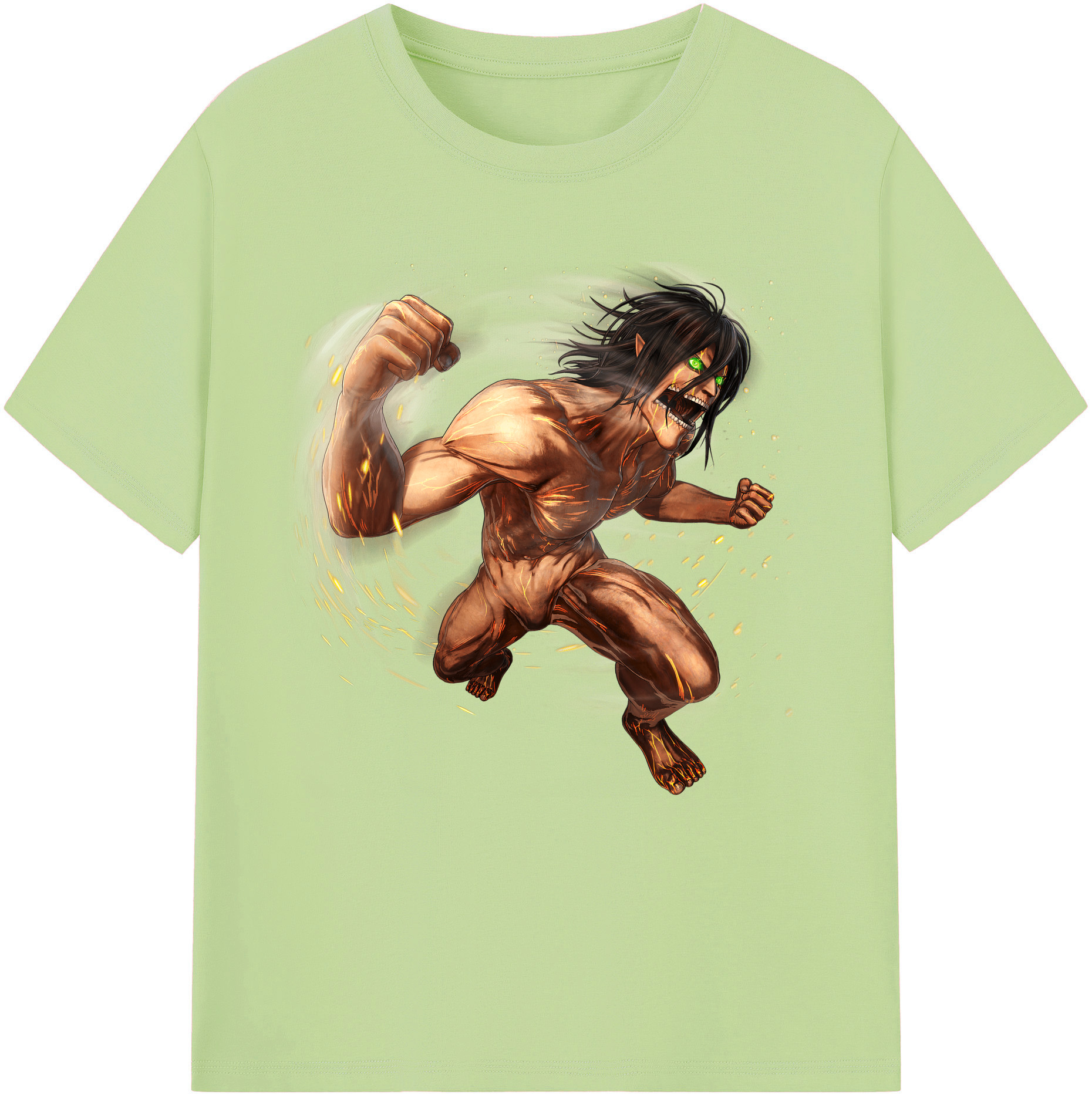 （画像用） 進撃の巨人 Attack on Titan 綿100％半袖Tシャツ（フロントプリント）